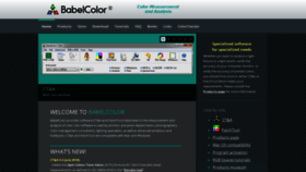 What Babelcolor.com website looked like in 2018 (5 years ago)