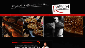 What Baeckerei-raisch.de website looked like in 2018 (7 years ago)