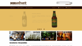 What Bierweltweit.de website looked like in 2018 (5 years ago)