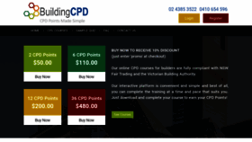 What Buildingcpd.com.au website looked like in 2018 (5 years ago)