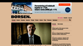 What Borsen.dk website looked like in 2018 (5 years ago)