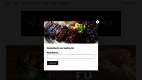 What Blackfoodrecipes.com website looked like in 2018 (5 years ago)