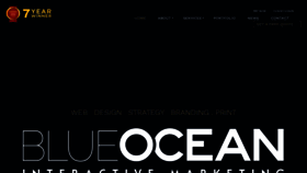 What Blueoceaninteractive.com website looked like in 2018 (5 years ago)