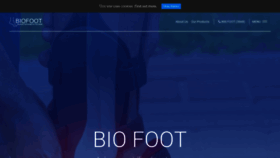 What Biofoot-me.com website looked like in 2018 (5 years ago)