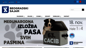 What Beogradskisajam.rs website looked like in 2018 (5 years ago)