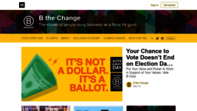 What Bthechange.com website looked like in 2018 (5 years ago)