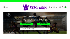 What Beastwear.com.au website looked like in 2018 (5 years ago)