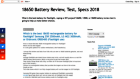 What Batteries18650.com website looked like in 2018 (5 years ago)