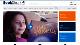 What Bookshark.com website looked like in 2018 (5 years ago)