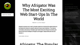 What Blog.afrigator.com website looked like in 2018 (5 years ago)
