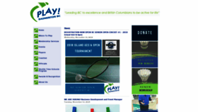 What Badmintonbc.com website looked like in 2018 (5 years ago)