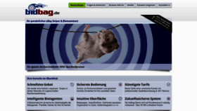 What Bidbag.de website looked like in 2018 (5 years ago)