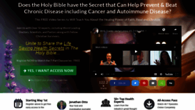 What Biblehealthsecrets.com website looked like in 2018 (5 years ago)