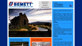 What Bemett.cz website looked like in 2018 (5 years ago)