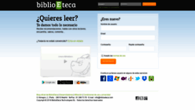 What Biblioeteca.com website looked like in 2018 (5 years ago)