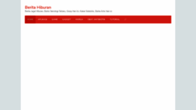 What Beritahiburan.com website looked like in 2018 (5 years ago)