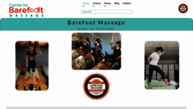 What Barefootmassagecenter.com website looked like in 2018 (5 years ago)