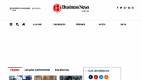 What Businessnews.com.tn website looked like in 2018 (6 years ago)