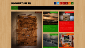 What Blognature.fr website looked like in 2018 (5 years ago)