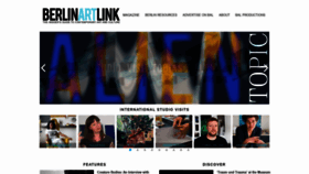 What Berlinartlink.com website looked like in 2018 (5 years ago)