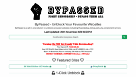 What Bypassed.wtf website looked like in 2018 (5 years ago)
