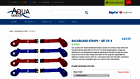 What Backboardstraps.com website looked like in 2018 (5 years ago)