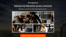 What Brandstorm.pl website looked like in 2018 (5 years ago)
