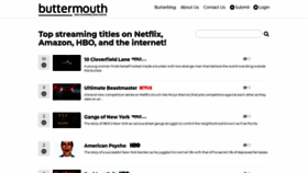 What Buttermouth.com website looked like in 2018 (5 years ago)