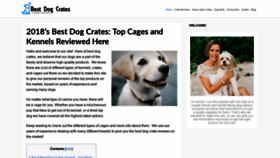 What Bestdogcrates.net website looked like in 2018 (5 years ago)