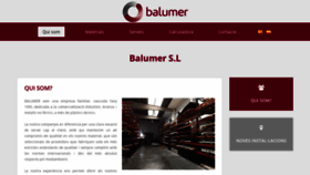 What Balumer.com website looked like in 2018 (5 years ago)