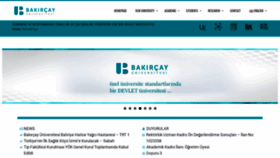 What Bakircay.edu.tr website looked like in 2018 (5 years ago)