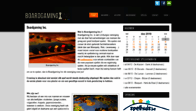 What Boardgaminginc.be website looked like in 2018 (5 years ago)