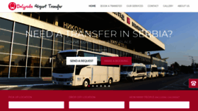 What Belgradeairporttransfer.com website looked like in 2018 (5 years ago)