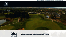 What Ballaratgolfclub.com.au website looked like in 2018 (5 years ago)