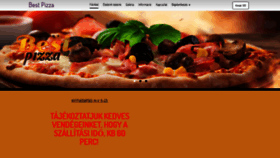 What Bestpizza.hu website looked like in 2018 (5 years ago)