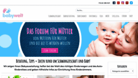 What Babywelt.de website looked like in 2018 (5 years ago)