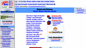 What Bau.de website looked like in 2018 (5 years ago)