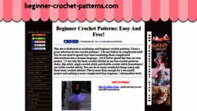 What Beginner-crochet-patterns.com website looked like in 2018 (5 years ago)