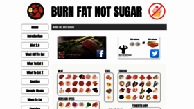 What Burnfatnotsugar.com website looked like in 2018 (5 years ago)