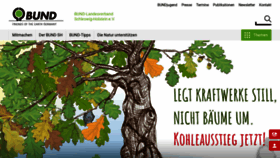 What Bund-sh.de website looked like in 2018 (5 years ago)