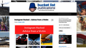 What Bucketlistpublications.org website looked like in 2018 (5 years ago)