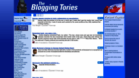 What Bloggingtories.ca website looked like in 2018 (5 years ago)