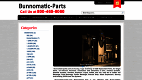 What Bunnomatic-parts.com website looked like in 2018 (5 years ago)