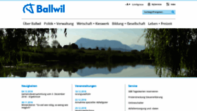 What Ballwil.ch website looked like in 2018 (5 years ago)