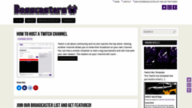 What Bosscasters.com website looked like in 2018 (5 years ago)