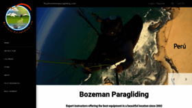 What Bozemanparagliding.com website looked like in 2018 (5 years ago)