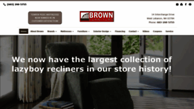What Brownfurniture.com website looked like in 2018 (5 years ago)