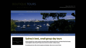 What Boutiquetoursaustralia.com.au website looked like in 2018 (5 years ago)