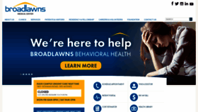 What Broadlawns.org website looked like in 2018 (5 years ago)