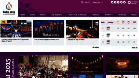What Baku2015.com website looked like in 2018 (5 years ago)
